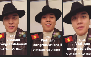 VIDEO Seungri (BigBang) chúc mừng U23 Việt Nam: ‘Giấc mơ đã trở thành hiện thực’