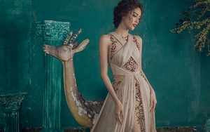 Lan Khuê biến hóa 'quý cô sang chảnh' trong BST 'Đêm ngàn sao' của Audrey Hiếu Nguyễn