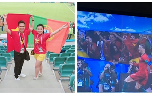 Ca sĩ Hữu Tuấn - Bùi Thúy ngất ngây khi trực tiếp xem hat-trick của Ronaldo