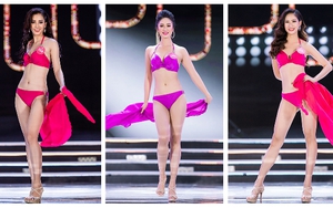 VIDEO: Xem lại màn trình diễn bikini nóng bỏng của Trần Tiểu Vy và Top 25 Hoa hậu Việt Nam 2018