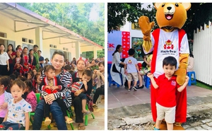 Ca sĩ Tùng Dương xa con ngày khai giảng đến khánh thành trường học ở vùng xa