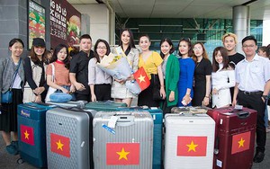 Trần Tiểu Vy lên đường thi Hoa hậu Thế giới 2018, mang theo 150kg hành lý