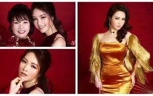 'Gái một con' Thụy Vân khoe nhan sắc 'hút hồn' bên mẹ