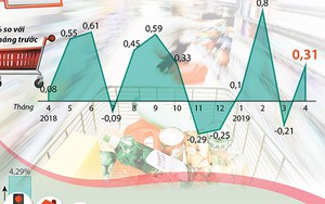 Chỉ số giá tiêu dùng tháng 4/2019 tăng 0,31%