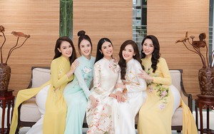 Đỗ Mỹ Linh cùng dàn sao chúc mừng Ngọc Hân mở showroom áo dài