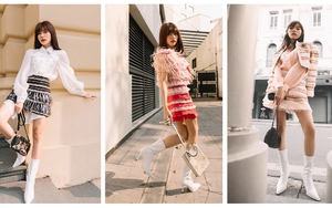 Ngọc Huyền 'Thương ngày nắng về' sành điệu trong bộ hình thời trang mới
