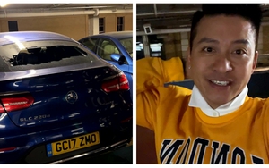 Tuấn Hưng bị trộm đập xe khoắng sạch đồ hiệu mua tặng vợ khi ở London