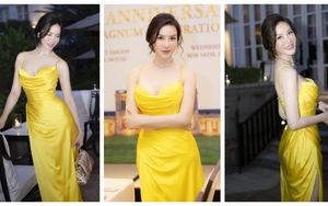 MC Thanh Mai khoe đường cong nuột nà với đầm của NTK Lê Thanh Hòa