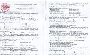Đề thi môn Vật lý tốt nghiệp THPT quốc gia năm 2022