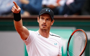 Vòng 3 Roland Garros 2017: Murray thắng đầy thuyết phục trước Del Potro