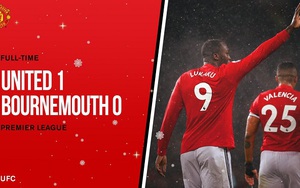 Video highlights bàn thắng M.U 1-0 Bournemouth: Lukaku lập công chuộc tội