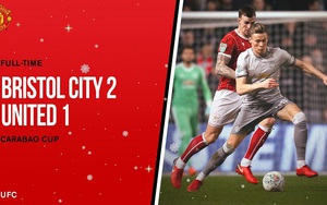 Video bàn thắng và clip highlights Bristol City 2-1 M.U: Cú sốc đối với Jose Mourinho!