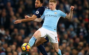 Man City thăng hoa nhờ cái chân trái 'kinh dị' của De Bruyne