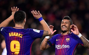 Video clip highlights bàn thắng Barca 4-0 Deportivo: Cú đúp của Suarez và Paulinho