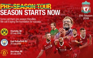 Lịch thi đấu giao hữu mùa Hè 2018 của Liverpool