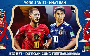 Chọn kèo và trực tiếp Bỉ vs Nhật Bản (1h00 ngày 3/7), vòng 1/8 World Cup 2018