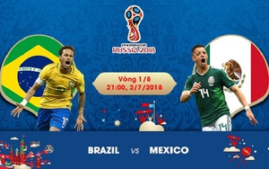 Chọn kèo Brazil vs Mexico (21h00 ngày 2/7), vòng 1/8 World Cup 2018