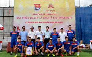 Thanh niên TTXVN tranh tài ở giải bóng đá kỷ niệm ngày thành lập Habeco