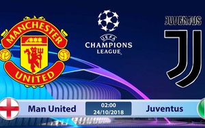 TRỰC TIẾP M.U vs Juventus (02h00, 24/10), vòng bảng Champions League