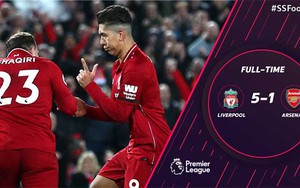 VIDEO Liverpool 5-1 Arsenal: Liverpool quá nhanh, quá mạnh, quá nguy hiểm