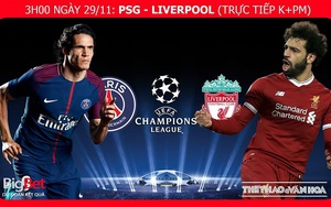 Soi kèo PSG vs Liverpool (03h00 ngày 29/11), vòng bảng Champions League