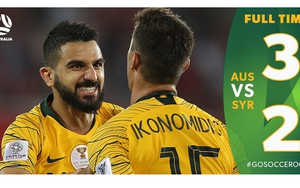 VIDEO Australia 3-2 Syria: Chiến thắng nghẹt thở