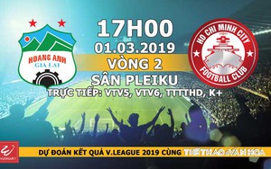 Nhận định, dự đoán và trực tiếp HAGL vs TP Hồ Chí Minh (17h00, 01/03). VTV6 trực tiếp