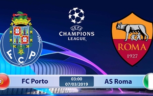 Soi kèo, dự đoán bóng đá Porto vs Roma (3h00 ngày 7/3), vòng 1/8 Cúp C1. Trực tiếp K+PC