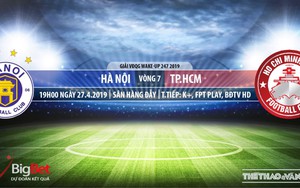 Nhận định và trực tiếp Hà Nội FC vs TPHCM (17h00, ngày 27/04), V League 2019