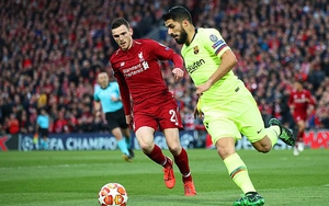 Liverpool 4-0 Barca: Luis Suarez lại bị lên án vì dùng tiểu xảo khiến Robertson chấn thương