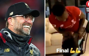 Chết cười với Keita chân đau, tập tễnh nhảy ăn mừng chiến thắng của Liverpool qua TV