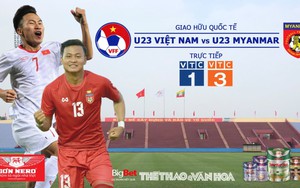 VTC1, VTC3, VTV6, VTV5 trực tiếp bóng đá. Soi kèo U23 Việt Nam vs U23 Myanmar