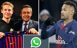 Barca dùng tin nhắn của Neymar để 'cuỗm' Frenkie De Jong ngay trước mũi PSG