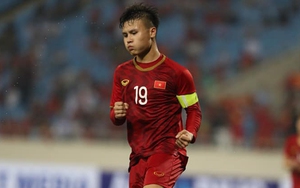 Đội hình ra sân của U23 Việt Nam: Quang Hải đá chính. Đình Trọng dự bị