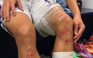 Quế Ngọc Hải vào bóng ghê rợn với Văn Kiên trong trận derby Thủ đô