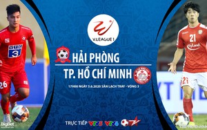Soi kèo bóng đá Hải Phòng vs TP.HCM. Trực tiếp bóng đá Vleague 2020