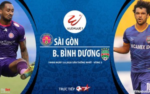 Soi kèo bóng đá Sài Gòn vs B. Bình Dương. Trực tiếp bóng đá vòng 3 V-League 2020