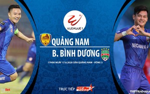 Soi kèo bóng đá Quảng Nam vs Bình Dương. Trực tiếp bóng đá vòng 5 V-League 2020