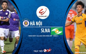 Soi kèo bóng đá Hà Nội vs SLNA. VTV6 trực tiếp vòng 5 V.League 2020