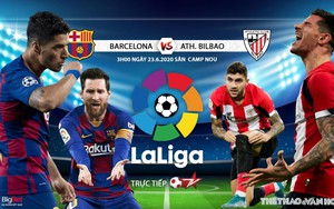 Soi kèo bóng đá Barcelona vs Athletic Bilbao. Trực tiếp bóng đá Tây Ban Nha