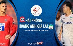 Soi kèo bóng đá Hải Phòng vs HAGL. Trực tiếp bóng đá Việt Nam. V-League 2020