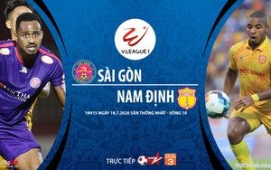 Soi kèo bóng đá Sài Gòn vs Nam Định. Trực tiếp bóng đá V-League 2020
