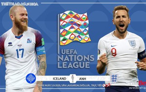 Soi kèo, nhận định Iceland vs Anh (23h00 ngày 5/9). UEFA Nations League 2020-21. BĐTV