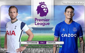 Soi kèo bóng đá. Tottenham vs Everton. Vòng 1 Ngoại hạng Anh. Trực tiếp K+PM