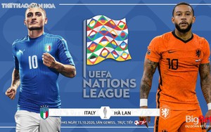 Soi kèo nhà cái. Italy vs Hà Lan. Trực tiếp UEFA Nations League. Trực tiếp K+PM, BĐTV.