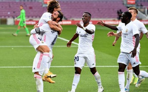 Barcelona 1-3 Real Madrid: Real lên ngôi đầu, Barca tụt xuống thứ 10