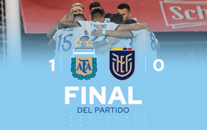 Argentina 1-0 Ecuador: Messi giúp Argentina thắng trận đầu vòng loại World Cup 2022