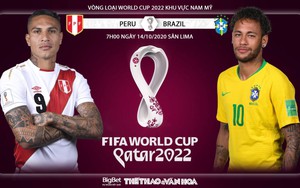 Soi kèo nhà cái Peru vs Brazil. Vòng loại World Cup 2020 khu vực Nam Mỹ