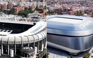 Mãn nhãn với phối cảnh đẹp hoành tráng của sân Bernabeu đang tu sửa