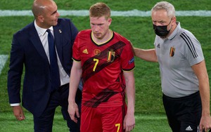 De Bruyne và Eden Hazard chấn thương, có thể vắng mặt trận tứ kết Ý vs Bỉ